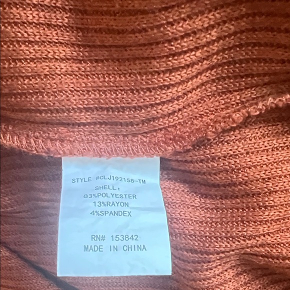 MELLODAY Women's Rust Cardigan - Picture 6 of 7